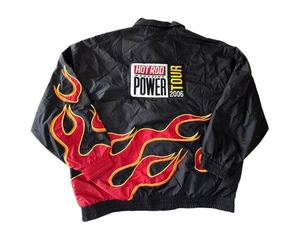 Chaqueta para hombre Hot Rod Magazine Power Tour 2006 3XL negra llamas Hilton - Imagen 1 de 5