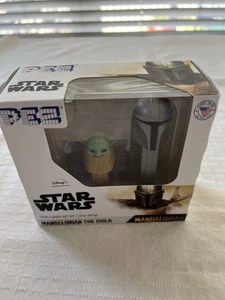 **NUOVO** STAR WARS DISNEY MANDALORIAN IL BAMBINO DISPENSER PEZ CONFEZIONE DA 2 2020! - Foto 1 di 3