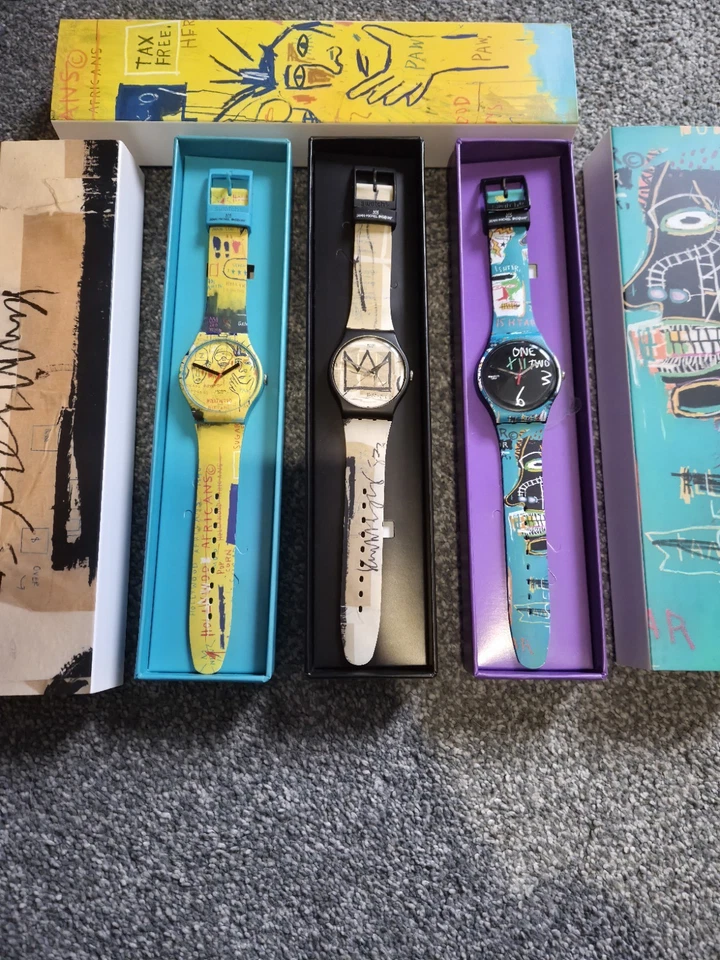 swatch X jean michel basquiat -Los 3 relojes- Foto 1 de 4
