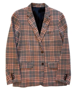 Abrigo deportivo blazer de mezcla de algodón a cuadros Mr. Turk para hombre, talla 42 - Imagen 1 de 8