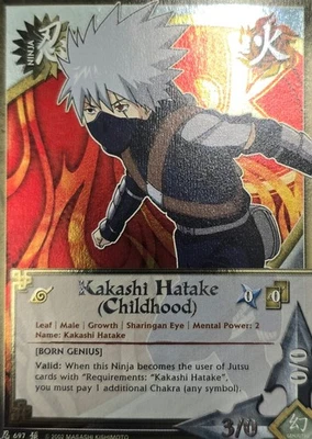 Naruto CCG Kakashi Hatake (Childhood) N-697 – Foretold Prophecy – Foil – NM - Image 1 of 3
