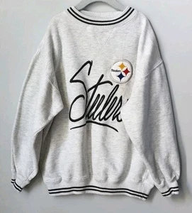 Sudadera De Colección Cadre Athletic NFL Pittsburgh Steelers Niño Talla L Gris - Imagen 1 de 11