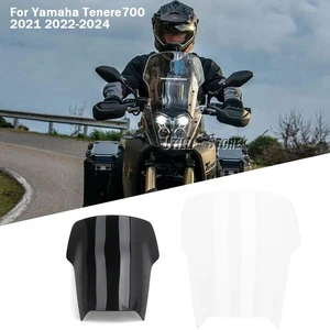 Clear Windshield Wind Deflector For Yamaha Tenere700 2021 2022-2024 Windscreen - Picture 1 of 17