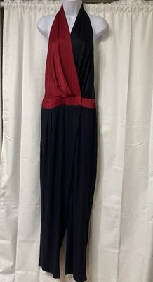 Mono halter Diane von furstenberg rojo marino 14 **Sin cinturón Foto 1 de 4