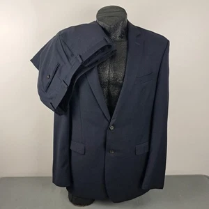 RALPH Ralph Lauren Suit 44L Mens Tailored Fit Blue Wool 2pc 38x32" Flat Front - Picture 1 of 16