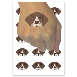 Peeking German Shorthaired Pointer Dog Temporary Tattoo Fake Body Art - Picture 1 of 7