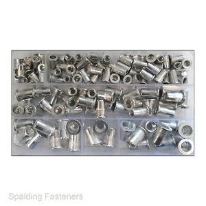 Aluminium Metric Threaded Insert Riv Nut Rivet Nuts - M4 M5 M6 M8 - Picture 1 of 10