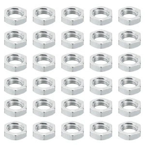 M10x1.5 Steel Hex Nuts 60pcs Metric Thread Zinc Finished Hardware Nut 5mm Height - Imagen 1 de 5