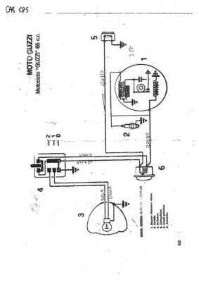 IMPIANTO ELETTRICO MOTO GUZZI GUZZINO 65 CC - CAB 075 - Imagen 1 de 2