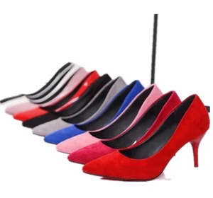 Ladies Shoe Pointy Toe Slip On Pumps Office Elegant Shoes Plus Size Women BB - Picture 1 of 22