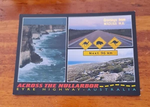 Greetings from Madura WA Across the Nullarbor Eyre Highway postcard Unused - Picture 1 of 2