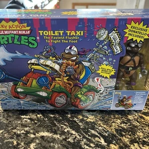 Teenage Mutant Ninja Turtles Toilet Taxi 40th Anniversary Playmates New In Hand! - Picture 1 of 5