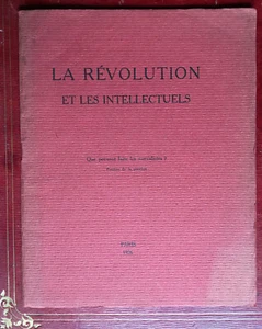 [PIERRE NAVILLE] LA RÉVOLUTION ET LES INTELLECTUELS - É.O. EX-LIBRIS BEKUS 1926 - Picture 1 of 9