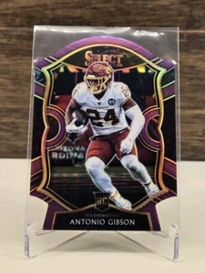 2020 Select #72 Antonio Gibson Purple Prizm Concourse Die-Cut Rookie Commanders - Foto 1 di 2