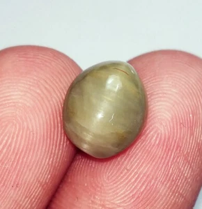 Piedras preciosas sueltas 100 % naturales ojo de gato 4,65 quilates certificadas con regalo gratis - Imagen 1 de 4