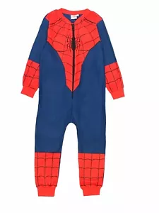 Boys One Piece Spiderman Muscle Dress Up Red Blue 2-10 Years Character Marvel - Picture 1 of 4