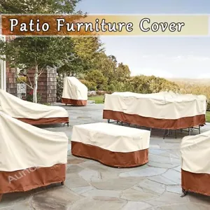 Strapazierfähige Gartenterrasse Möbelabdeckung Outdoor Wasserdicht Tischsofa Rattan - Bild 1 von 18