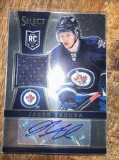 2013-14 Panini Select Jersey Silver Prizm /99 Jacob Trouba #313 Rookie Auto RC