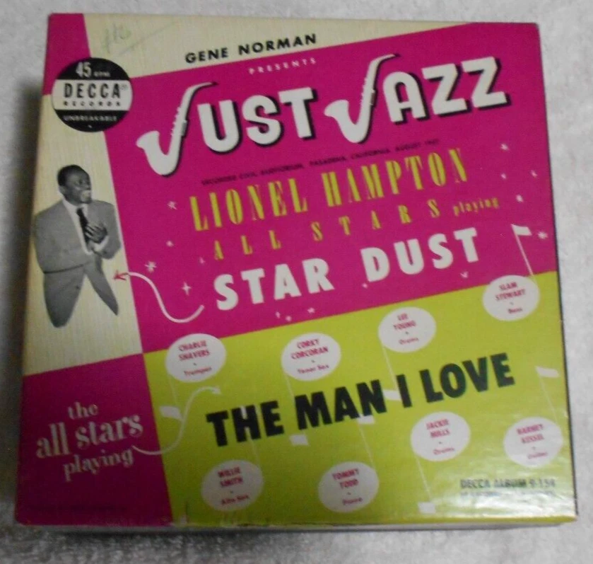 Just Jazz, Lionel Hampton All Stars Playing Star Dust & The Man I Love, 4 - 45's - Image 1 of 1