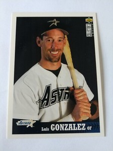 1997 Collector's Choice Luis Gonzalez #352 Houston Astros Baseball Card