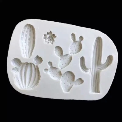 Silicone Cactus Plant Chocolate Fondant Sugarcraft Mould DIY Clay Resin - Image 1 of 3