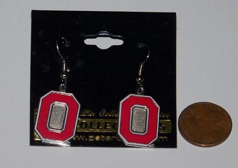 OSU Ohio State Buckeyes Wire Earrings Cover