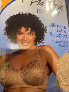 Playtex 18 Hour 4745 Ultimate Lift & Support Wirefree Bra 42 D Nude - Picture 1 of 2