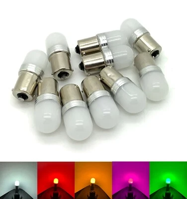 12v 24v 382 BA15S R5W 245 207 LED Bulbs Opaque frosted lens ba15s marker lights - Image 1 of 4