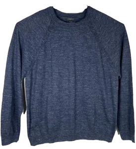 Maglione Uomo Lucky Brand Donegal Crew Taglia XL Colore American Navy - Foto 1 di 4
