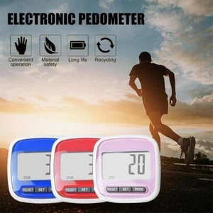 LCD Podómetro Paso Caminar Correr Contador de Calorías ClipUK Cinturón Fitness+ V1M9 - Imagen 1 de 17