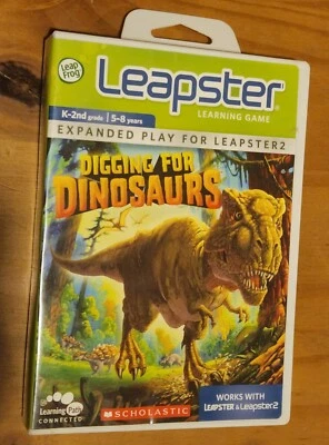 LeapFrog Leapster Learning Game Scholastic Digging for Dinosaurs CIB - Image 1 of 3
