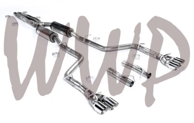 Sistema de escape CatBack de acero inoxidable de 2,5" punta cuádruple 15-22 Dodge Challenger SXT 3,6 L Foto 1 de 2