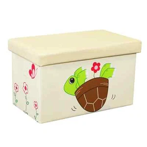 Otto & Ben Folding Storage Ottoman Chest - Turtle - Picture 1 of 7