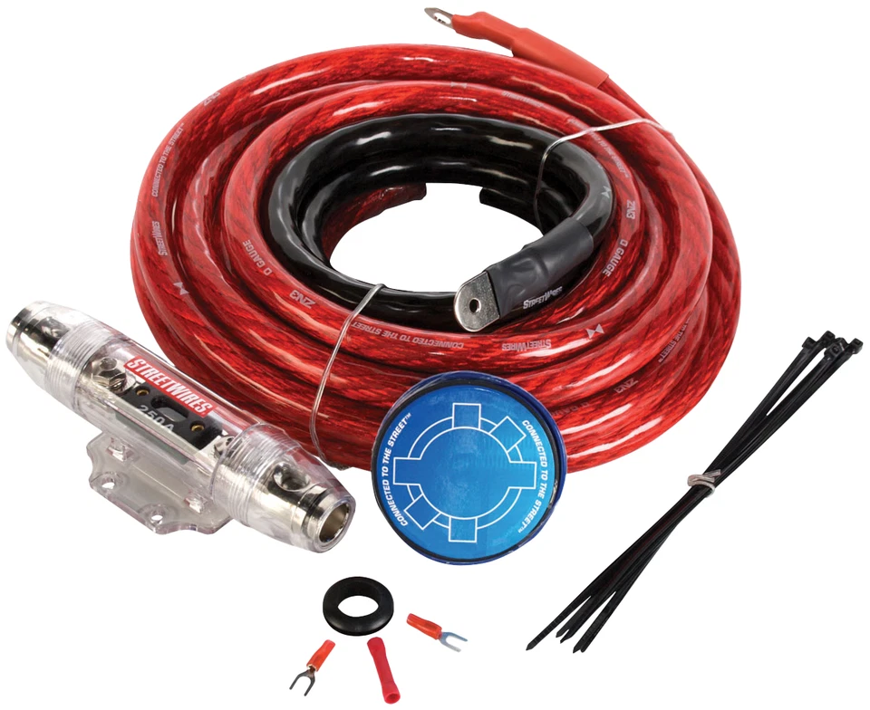 MTX ZN3K-00 StreetWires 1/0 AWG Amplifier Wire Kit - Image 1 of 1