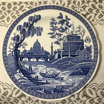 Spode Blue Room Collection "Rome" 10 1/2” Dinner Plate Georgian Collection EUC - Image 1 of 3