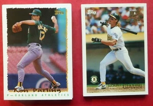 1995 & 1996 Topps Oakland Athletics Team Sets with Traded (39 cards) - Picture 1 of 4