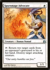 MTG - Spurnmage Advocate - Commander - X1 - (LP) - FREE SHIPPING