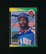 1989 Donruss #152 Mookie Wilson New York Mets Signed Autograph (CK62) swsw6