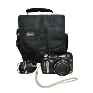 Canon Powershot SX120 IS 10MP Digital Camera PC1431 With Lowepro Bag Tested - Picture 1 of 13