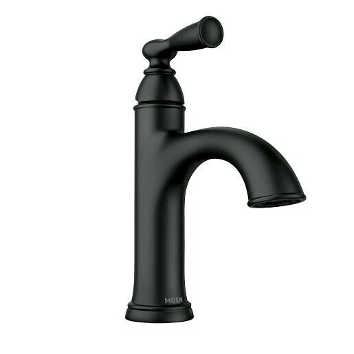 Moen Banbury 84945BL 4'' Centerset Single Handle Bathroom Faucet Matte Black