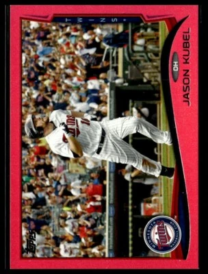 2014 Topps 405 Jason Kubel Minnesota Twins Mother's Day Pink 49/50 - Image 1 of 2