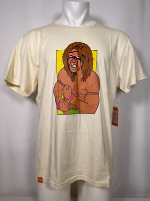 enjoi x WWE Ultimate Warrior бежевый футболка мужская большой новый с Ярлыками - Изображение 1 из 4