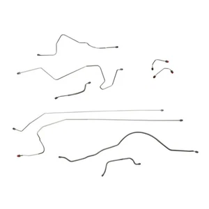 Fits 1988-1990 Jeep Cherokee XJ Power Brake Line Set Kit Tubes Stainless Steel - Picture 1 of 9