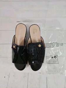 Sandalias deslizables negras Hills Style para mujer talla 35 EE. UU. 4,5/5 - Imagen 1 de 7