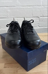 SAS Womens Black Free Time Comfort Walking Shoe - Size 8M - Picture 1 of 7