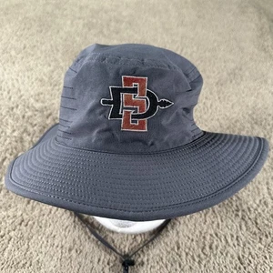 San Diego State Aztecs Hat Cap Strap Back Mens L XL Gray NCAA Basketball Nike - Picture 1 of 9