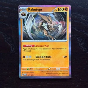 Kabutops 141/165 Pokemon 151 Scarler & Violet Holo Rare Card NM - Picture 1 of 2