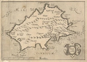 Iarsay. The island of Jersey, Channel Islands. Mercator / Hondius c1630 map - Picture 1 of 1