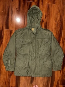 1970 U.S. Army M-65 Field Jacket OG-107 w/ Liner Small Short Vietnam Era - Picture 1 of 18