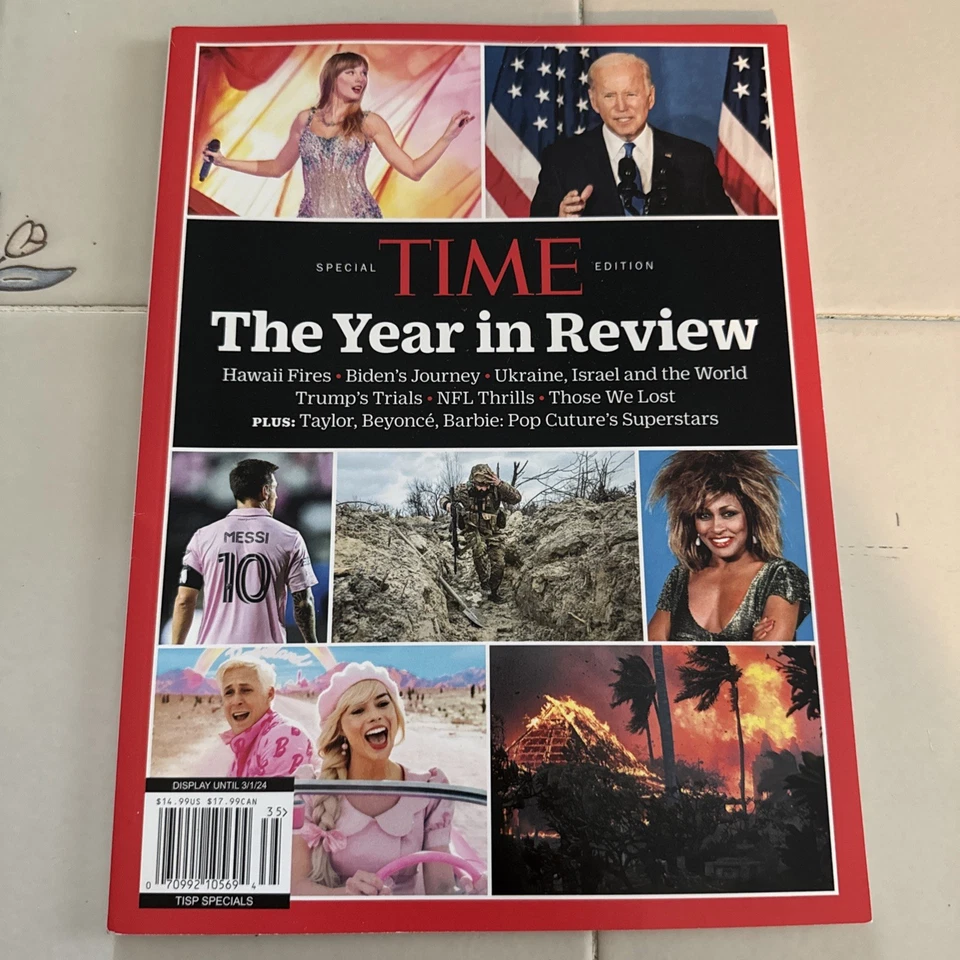 TIME THE YEAR IN REVIEW MAGAZINE - SPECIAL EDITION 2023 Trump , Taylor Swift 18 - Image 1 of 1